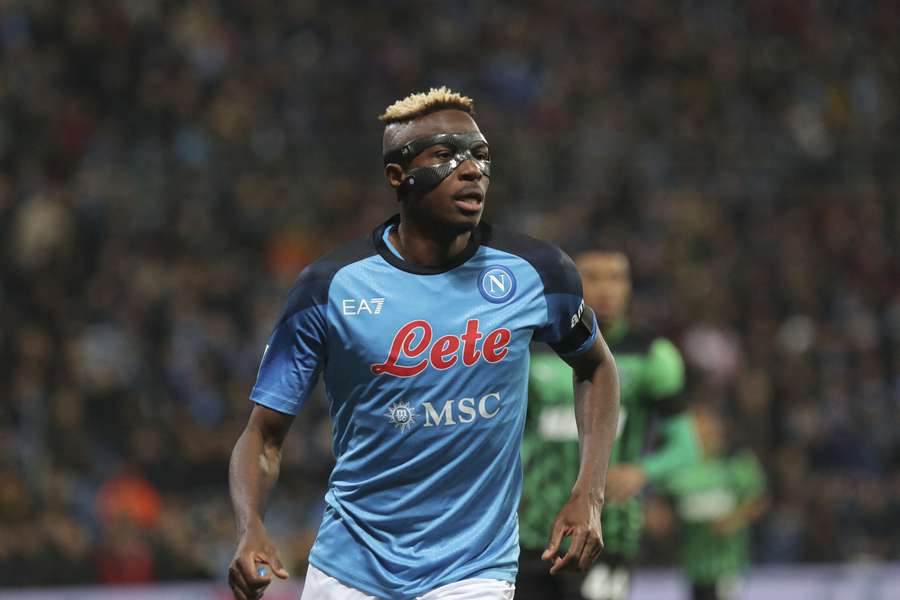 Victor Osimhen con la maglia del Napoli