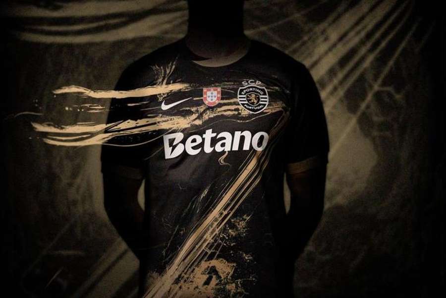O novo equipamento do Sporting, em homenagem a Cristiano Ronaldo