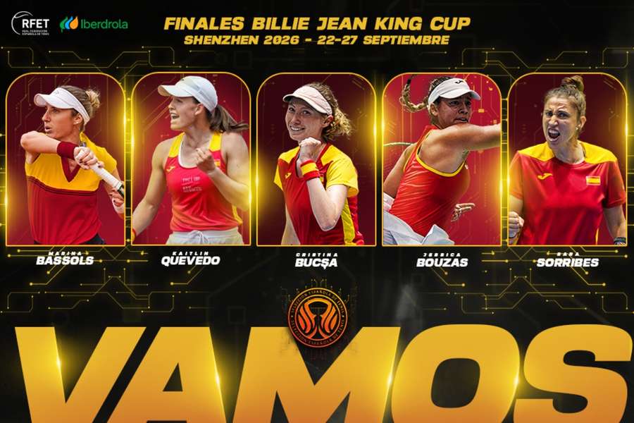 Equipo español en la Billie Jean King Cup 2026