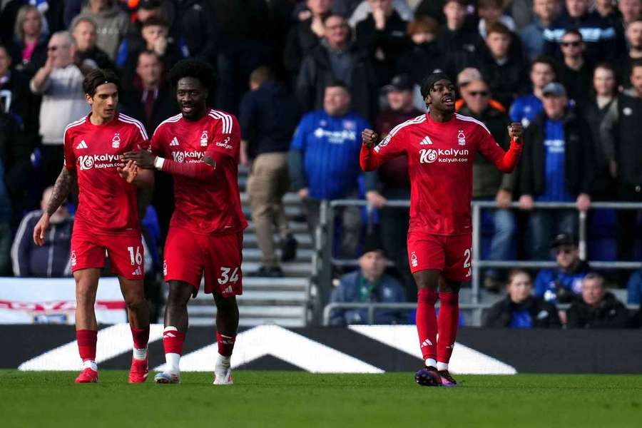 Elanga scored twice for Forest