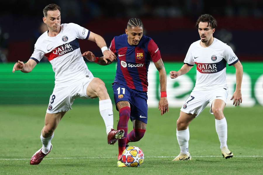 Vitinha y Fabián, entre los líderes del PSG.