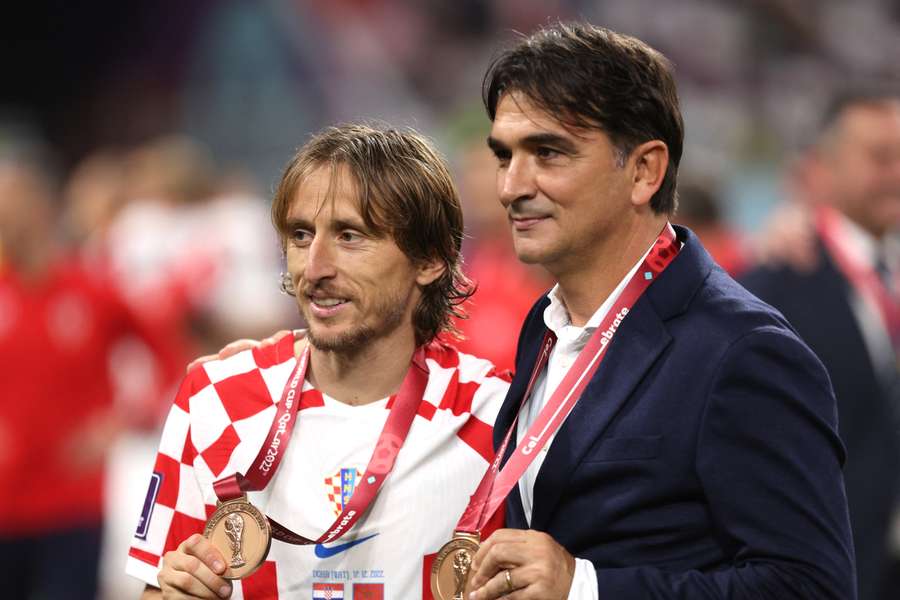 Luka Modric and Zlatko Dalic, Croatia's leaders