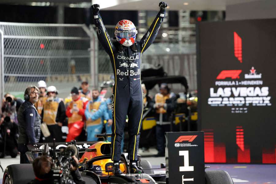 Verstappen celebrates his victory