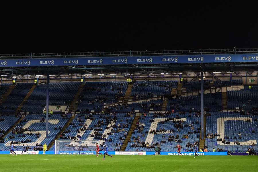 Empty seats in the home stands Empty seats in the home stands