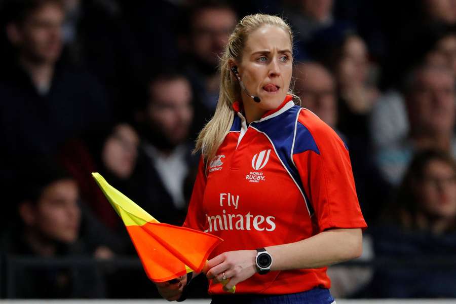 Joy Neville formerly captained Ireland in the Six Nations before taking up officiating 