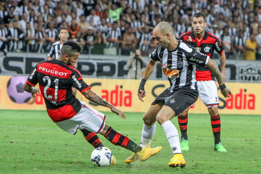 Diego Tardelli foi um dos personagens de classificação contra o Flamengo, em 2014