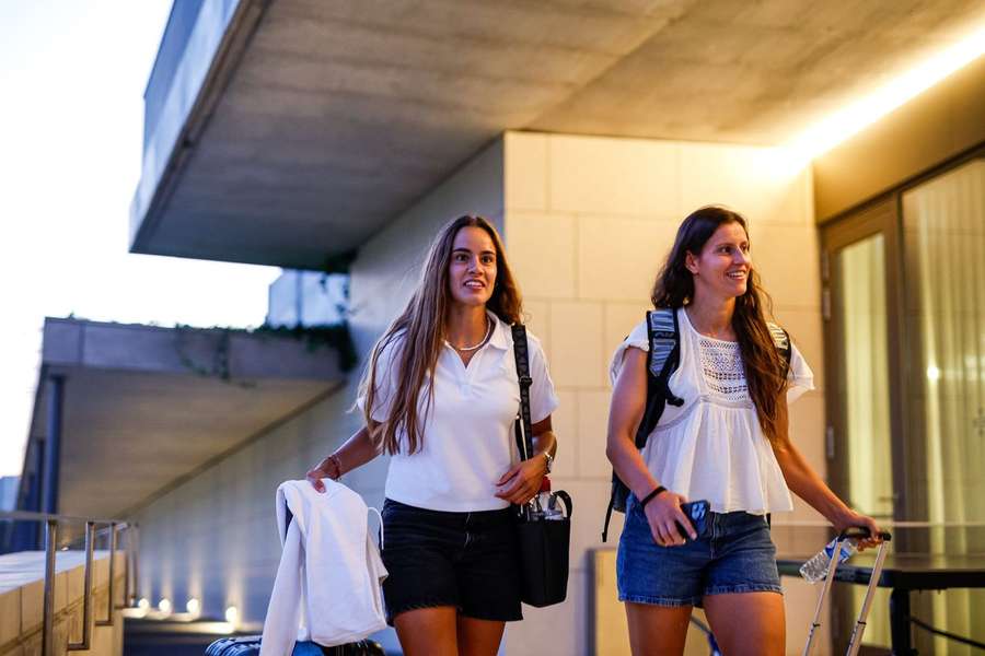 Diana Gomes à chegada à concentração portuguesa