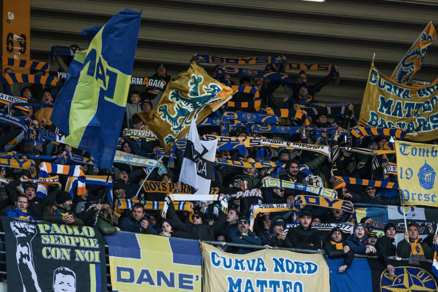 La curva del Verona La curva del Verona