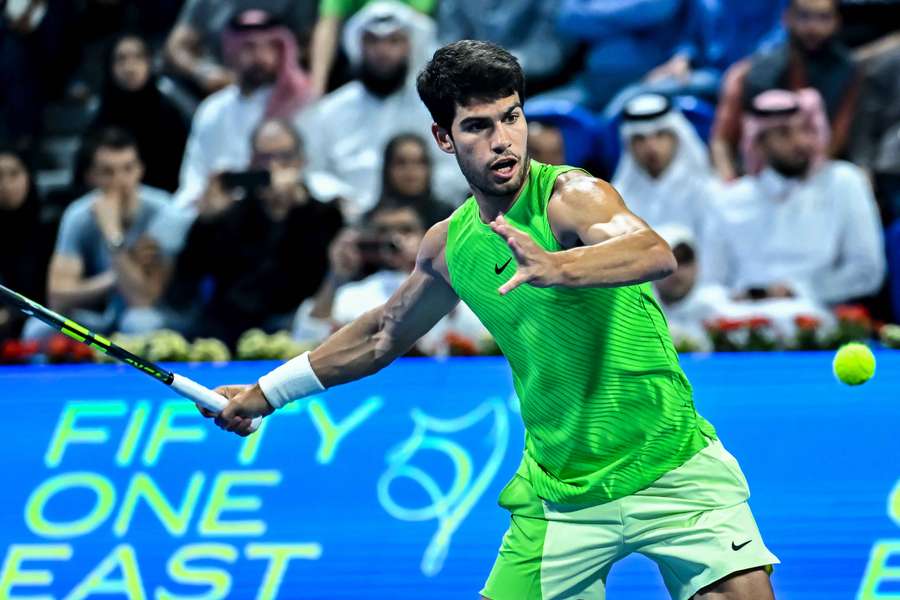 Carlos Alcaraz au Qatar le 22 février.