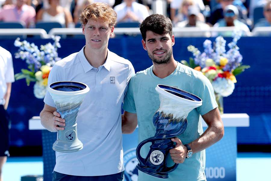 Jannik Sinner și Carlos Alcaraz, în finala de la Cincinnati din luna august