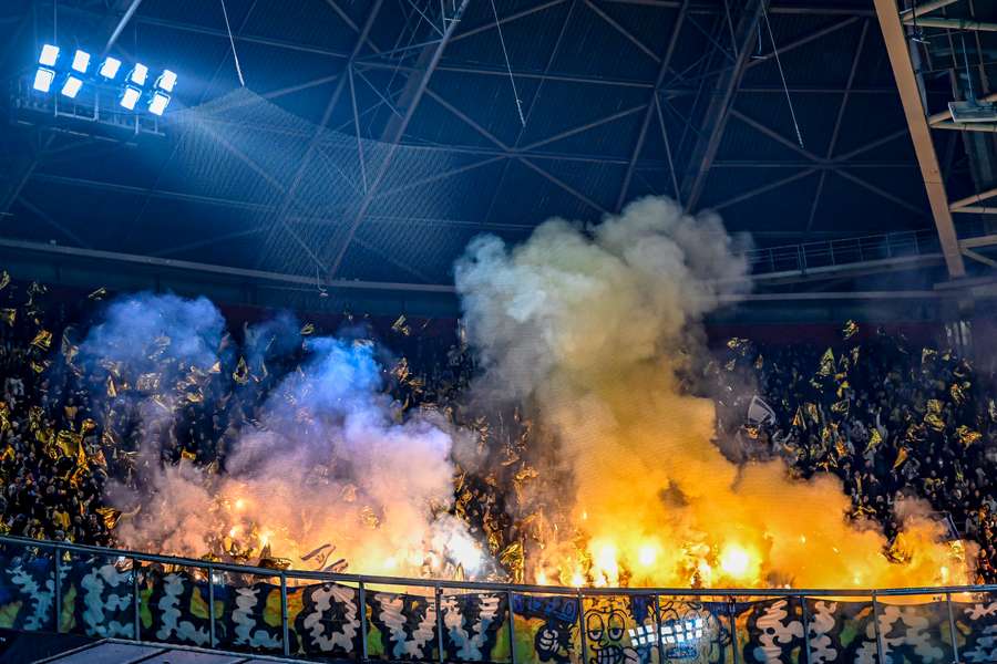 Maccabi Tel Aviv-fans in de Johan Cruijff ArenA