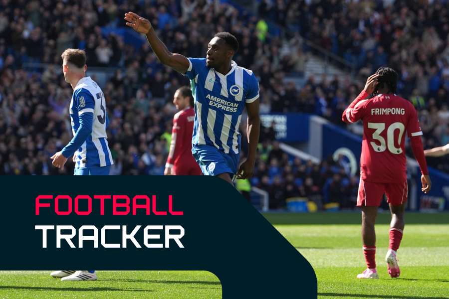 Welbeck celebrates giving Brighton the lead