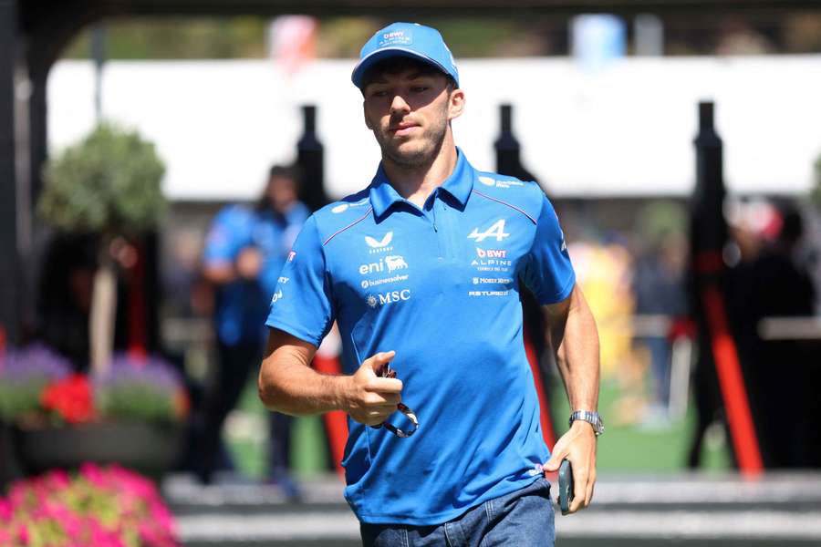 Alpine driver Pierre Gasly Alpine driver Pierre Gasly