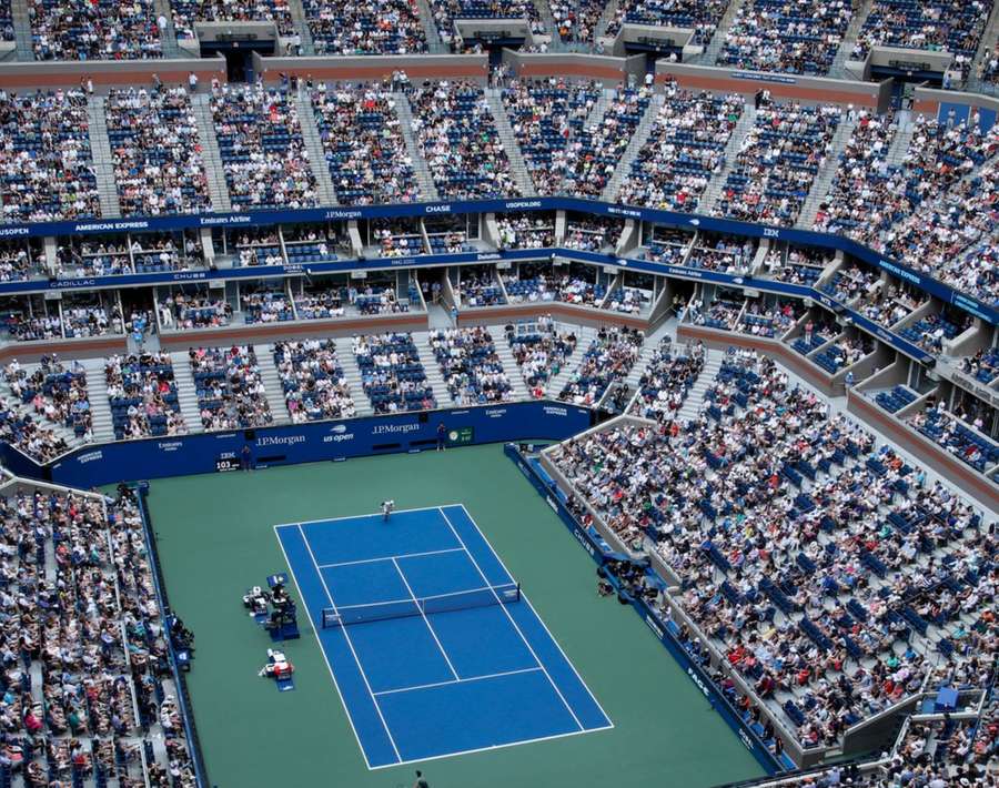 A maior arena de tênis do planeta fica en NY A maior arena de tênis do planeta fica en NY