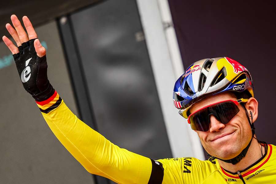 Team Visma-Lease a Bike's Belgian cyclist Wout van Aert