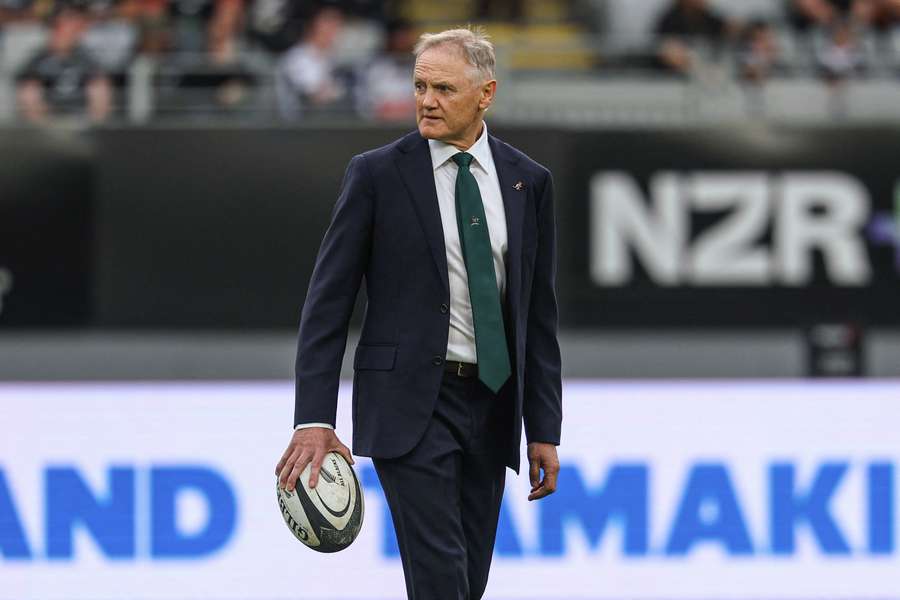 Wallabies captain Joe Schmidt looks on ahead of the Round 5 Rugby Championship game at Eden Park.