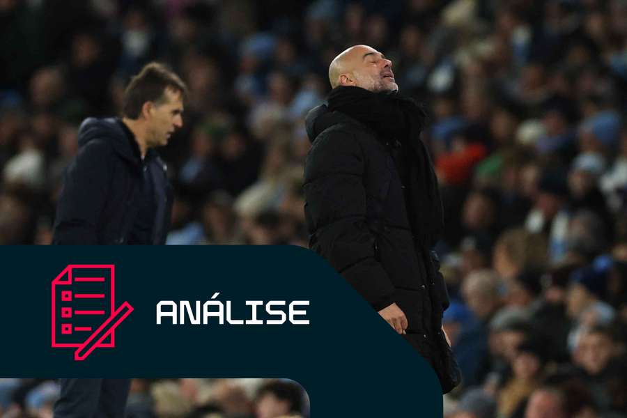 Pep Guardiola, treinador do Manchester City