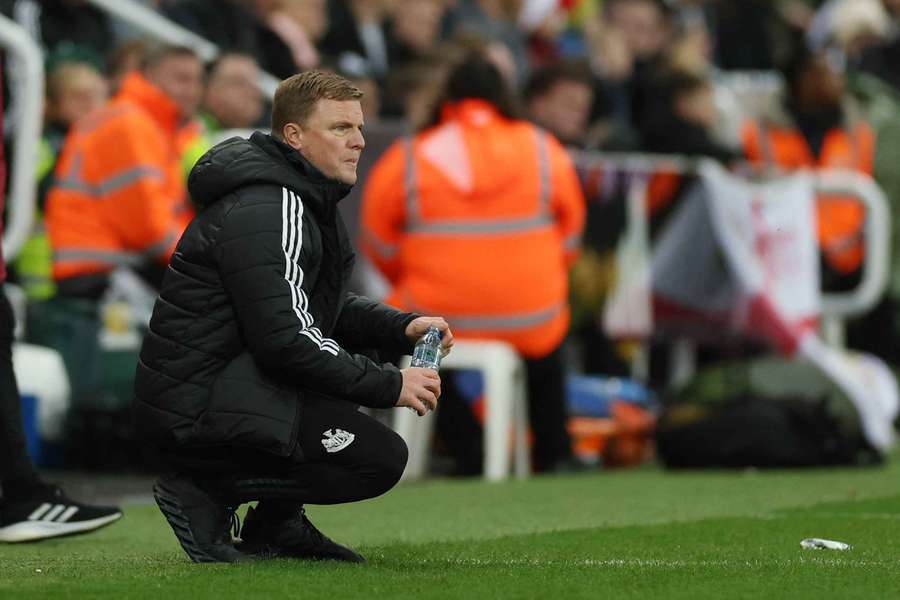 Eddie Howe on the touchline
