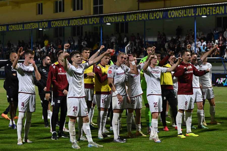 Rapid, pe locul 8 în Superligă