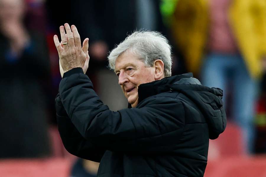 Roy Hodgson applauds supporters after making a winning return to Crystal Palace