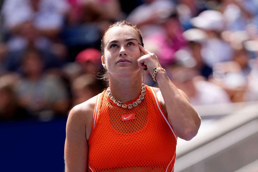 Sabalenka à l'US Open ce vendredi. Sabalenka à l'US Open ce vendredi.
