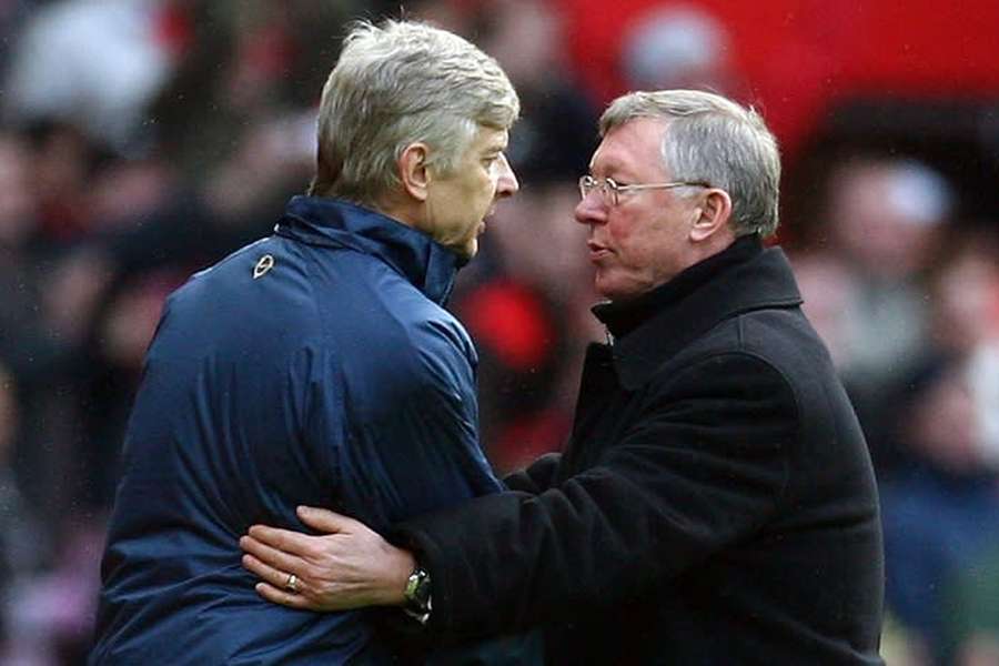 Wenger e Ferguson foram rivais durante vários anos