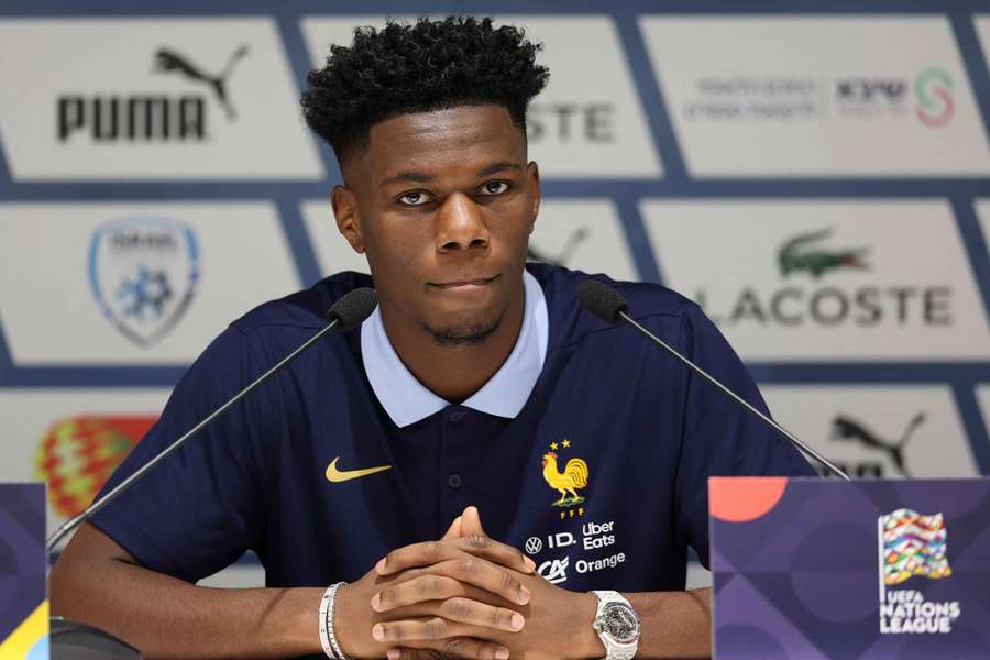 Aurélien Tchouaméni, en la rueda de prensa previa al duelo ante Israel