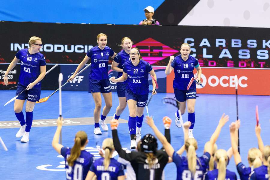 Finská radost v zápase s Českem.