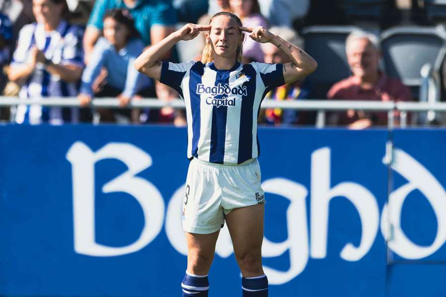 Ainhoa Martín foi a responsável pelo gol da virada Ainhoa Martín foi a responsável pelo gol da virada