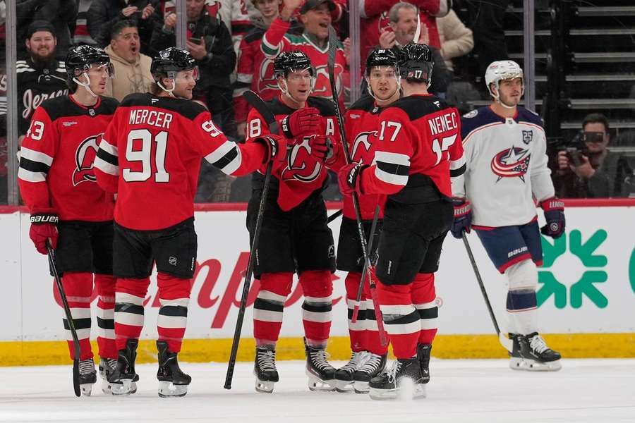 Palát slaví gól v síti Columbusu.