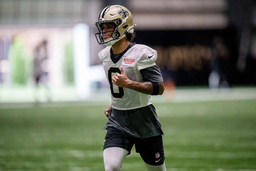 Saints WR Jordyn Tyson during training camp Saints WR Jordyn Tyson during training camp