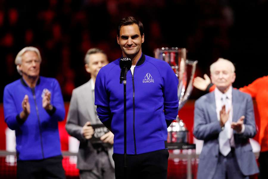 Roger Federer at the Laver Cup
