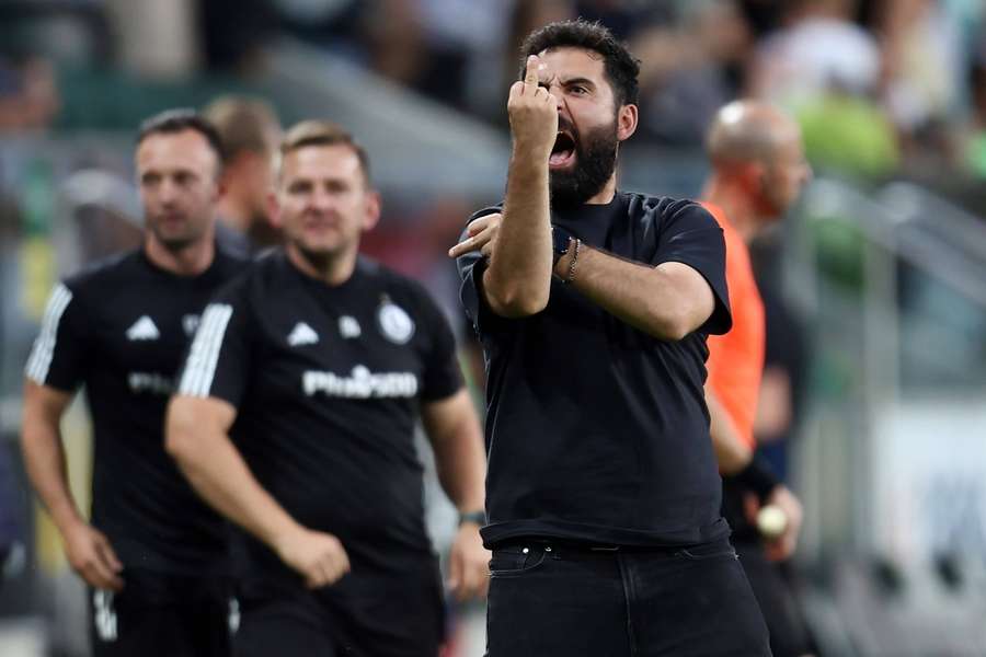 Gonçalo Feio após o jogo contra o Brondby