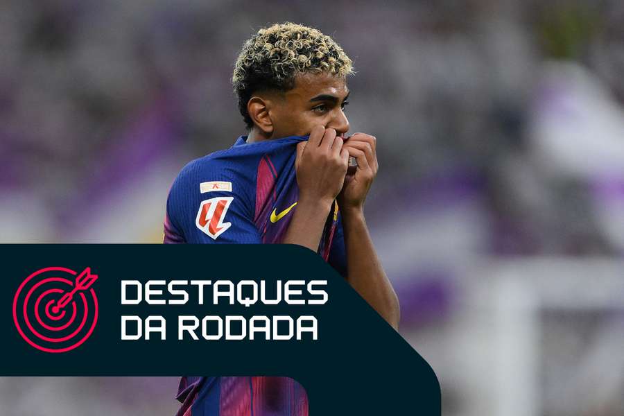 Lamine Yamal foi mal no clássico espanhol Lamine Yamal foi mal no clássico espanhol