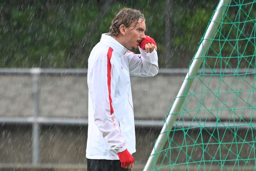 Woltemade beim Trainingsstart des VfB Stuttgart