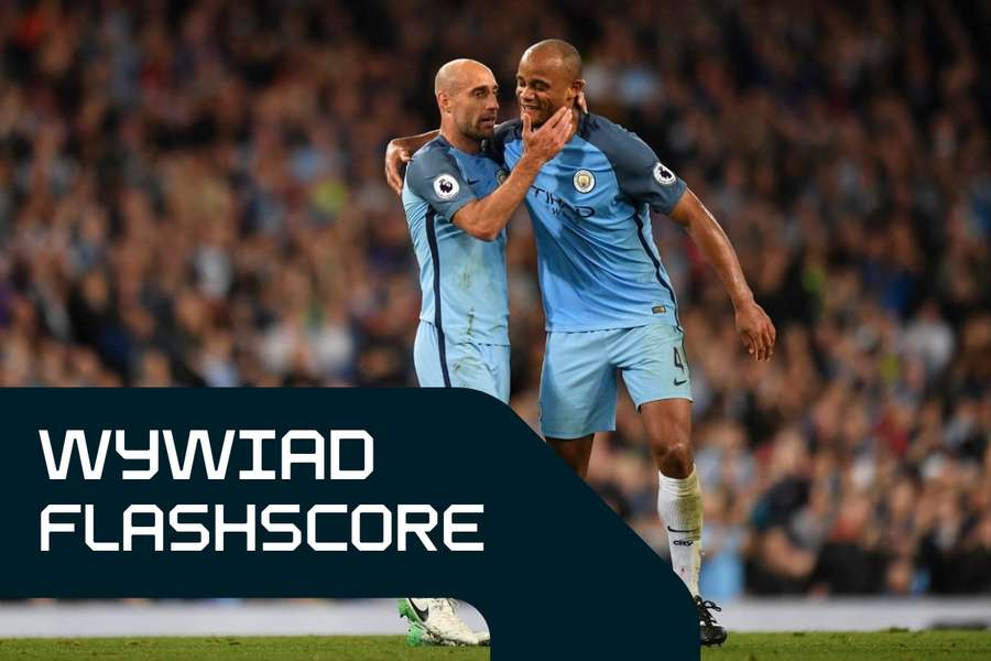 Pablo Zabaleta i Vincent Kompany w tej samej linii defensywnej Manchesteru City.