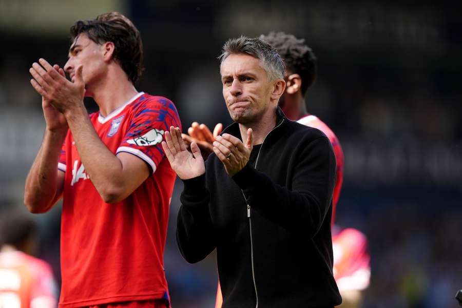 Ipswich manager Kieran McKenna reacts after their goalless draw at West Brom