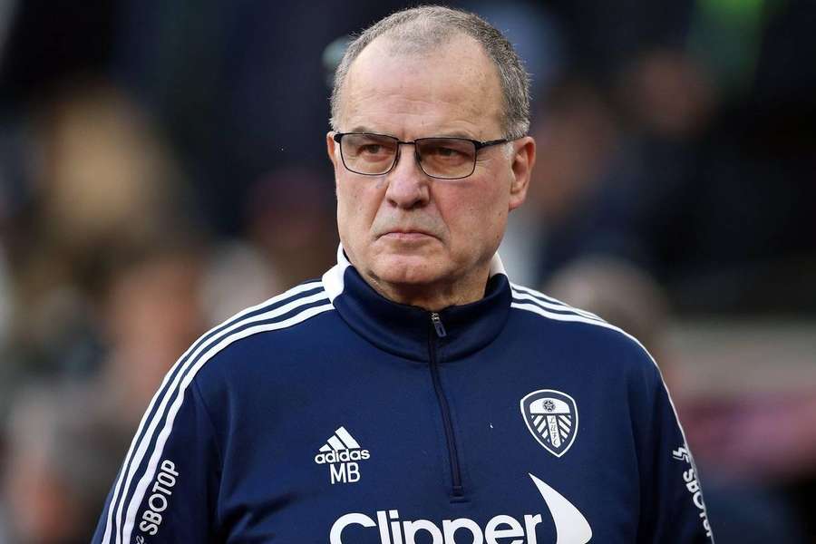 Marcelo Bielsa le 9 janvier 2022 avec son ex-équipe de Leeds United.