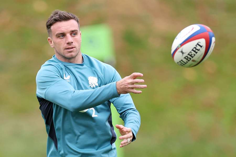 George Ford passes the ball in training as England prepare to take on the All Blacks at Twickenham on Saturday George Ford passes the ball in training as England prepare to take on the All Blacks at Twickenham on Saturday