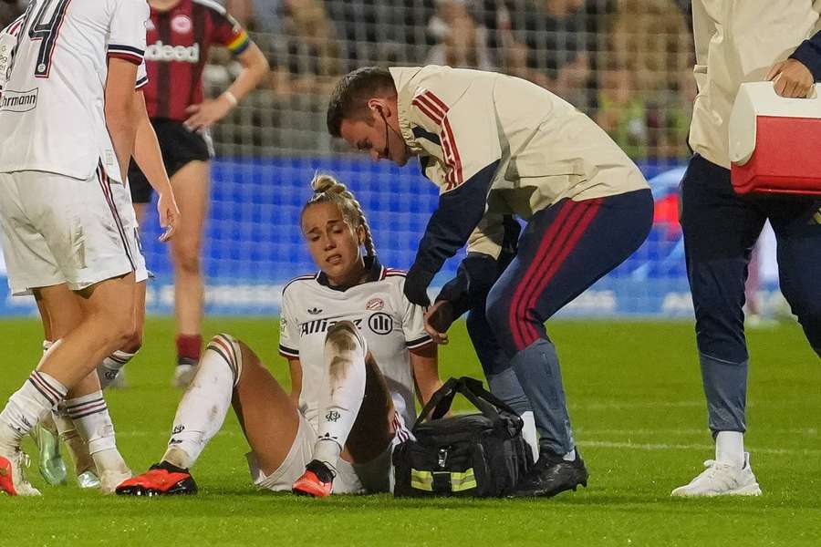 Gwinn verletzte sich gegen Frankfurt am Knöchel.