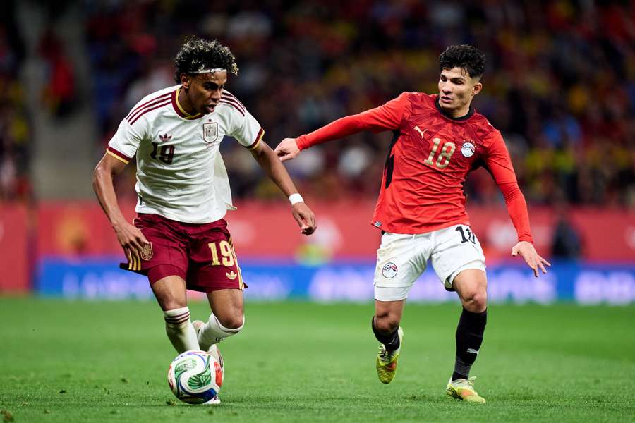 Lamine Yamal no tuvo su mejor día con España