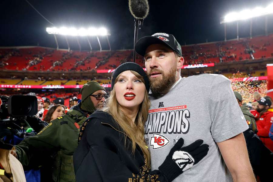 Taylor Swift and Travis Kelce are engaged following their announcement.