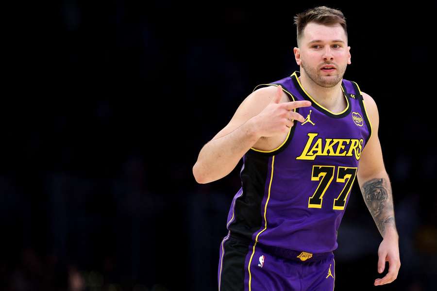 Luka Doncic was key in the Los Angeles Lakers' win over the Oklahoma City Thunder in the NBA on Sunday.
