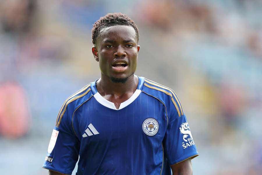 Abdul Fatawu Issahaku in action for Leicester City