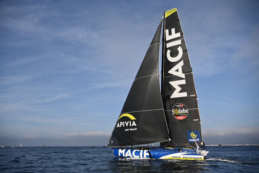 Dalin au départ du Vendée Globe.