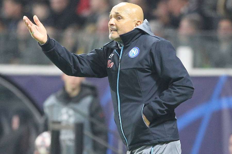 Spalletti lors du match face à l'Eintracht.