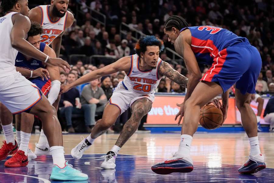 Jeremy Sochan zadebiutował w Knicks. Jego drużyna przegrała z Detroit Pistons
