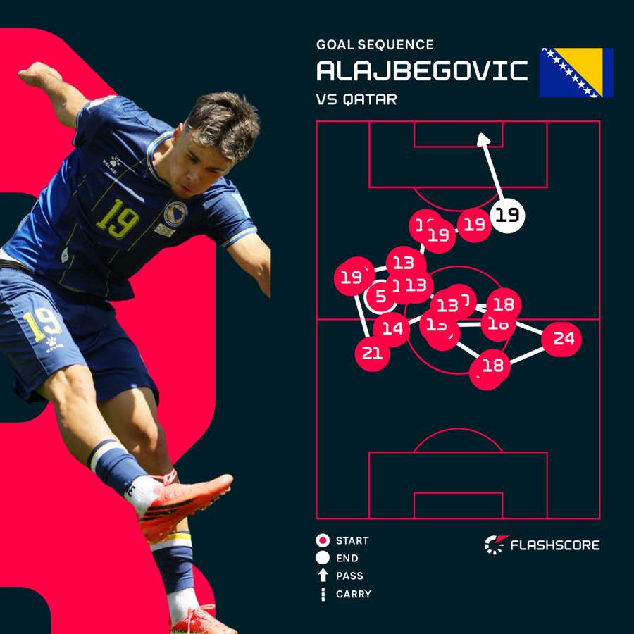 Bosnia & Herzegovina's opening goal