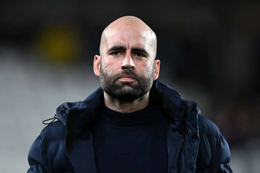 Claudio Giráldez, en un partido del Celta.