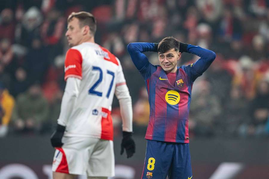 Pedri zápas kvůli zranění nedohrál.